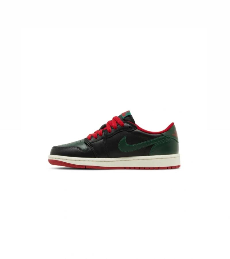 Air Jordan 1 Retro Low 'Black Gorge Green'